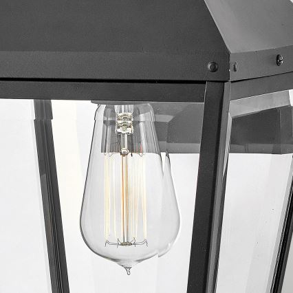 Hinkley - Уличный настенный светильник DAWSON 1xE27/60W/230V IP44 черный