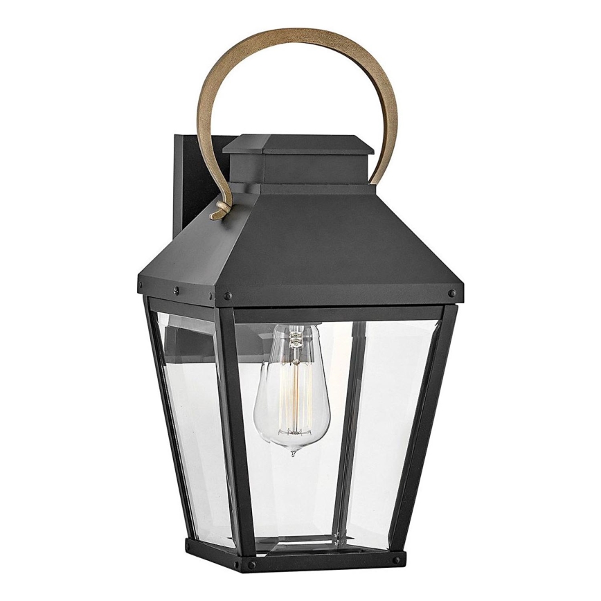 Hinkley - Вуличний настінний світильник DAWSON 1xE27/60W/230V IP44 чорний
