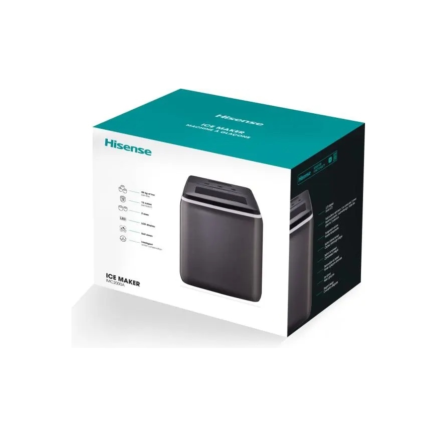 HISENSE IMC2000A - Ледогенератор 2,8 л 120 Вт/230 В черный