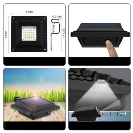 HÖFFTECH - LED сонячний настінний світильник з датчиком руху і сутінків LED/3,7V 2000 mAh IP65