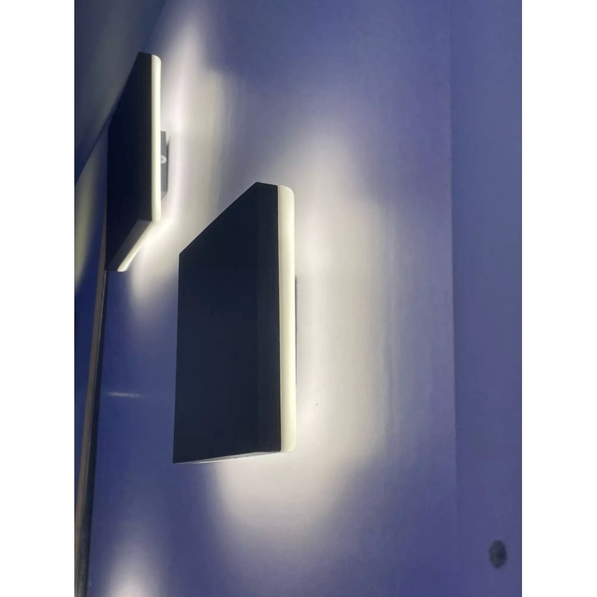 HÖFFTECH - LED уличный настенный светильник LED/10W/230V квадратный IP65