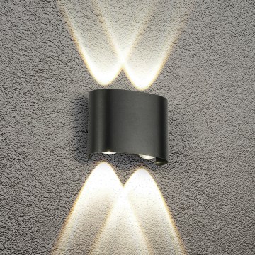 HÖFFTECH - LED зовнішній настінний світильник UP&DOWN 4xLED/1W/230V IP65