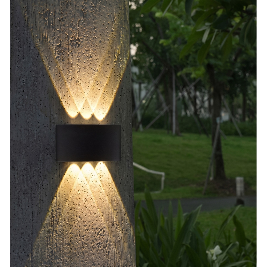 HÖFFTECH - LED зовнішній настінний світильник UP&DOWN 6xLED/1W/230V IP65