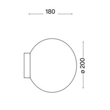 Ideal Lux 59815 - LED RGBW настінний світильник MAPA з регульованою яскравістю 1xE27/12W/230V 2700-6500K