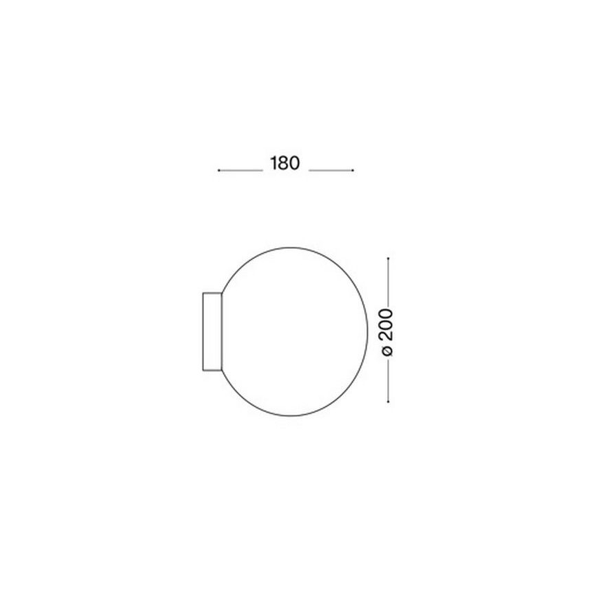 Ideal Lux 59815 - LED RGBW настінний світильник MAPA з регульованою яскравістю 1xE27/12W/230V 2700-6500K