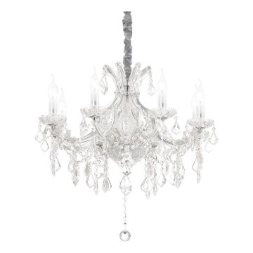 Ideal Lux - Хрустальная люстра на цепи NAPOLEON 8xE14/40W/230V диаметр 67 см хром