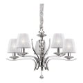 Ideal Lux - Хрустальная люстра на цепи PEGASO 5xE14/28W/230V диаметр 72 см блестящий хром