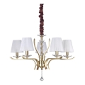 Ideal Lux - Хрустальная люстра на цепи PEGASO 5xE14/28W/230V диаметр 72 см золотистый