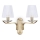 Ideal Lux - Хрустальная настенная лампа PEGASO 2xE14/28W/230V золотистый