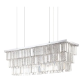 Ideal Lux - Хрустальная подвесная люстра MARTINEZ 8xE14/40W/230V блестящий хром