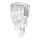 Ideal Lux - Хрустальная припотолочная люстра CARLTON 8xE14/40W/230V диаметр 40 см блестящий хром