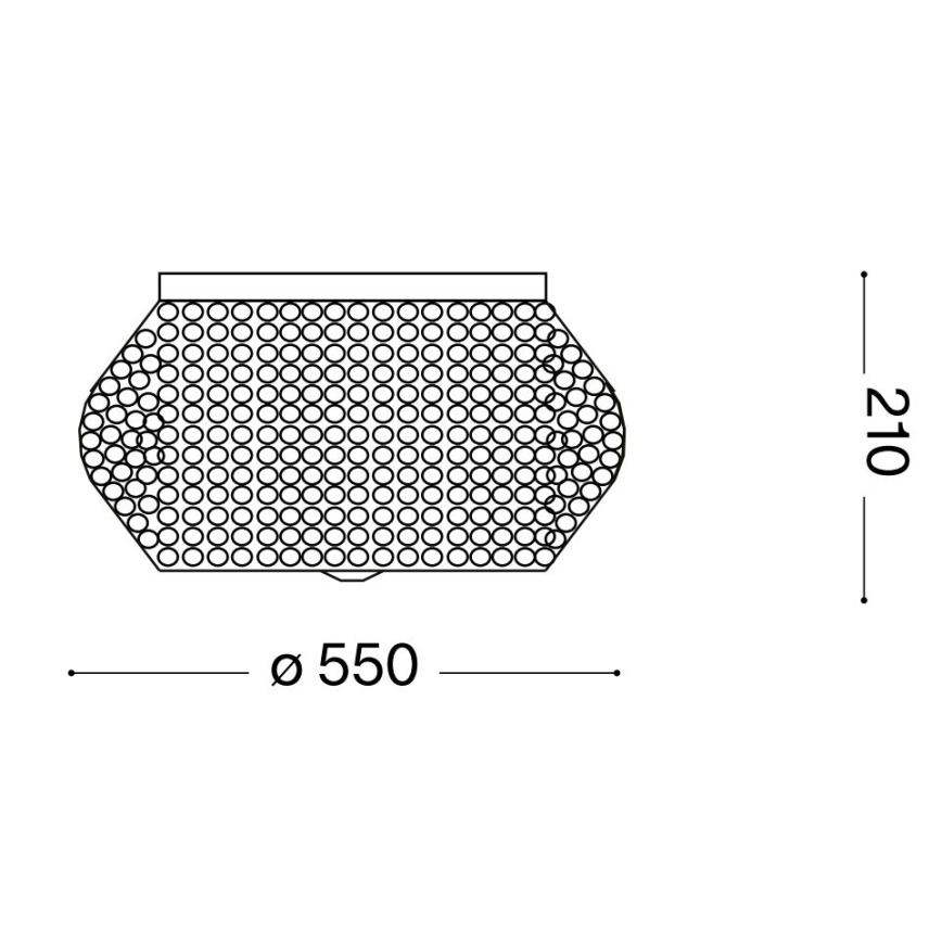 Ideal Lux - Хрустальный потолочный светильник PASHA 10xE14/40W/230V диаметр 55 блестящий хром