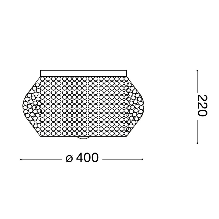 Ideal Lux - Хрустальный потолочный светильник PASHA 6xE14/40W/230V диаметр 40 см блестящий хром