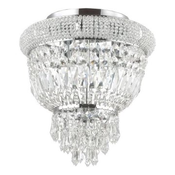 Ideal Lux - Хрустальный потолочный светильник DUBAI 3xE14/28W/230V диаметр 32 см блестящий хром