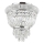Ideal Lux - Хрустальный потолочный светильник DUBAI 3xE14/28W/230V диаметр 32 см блестящий хром
