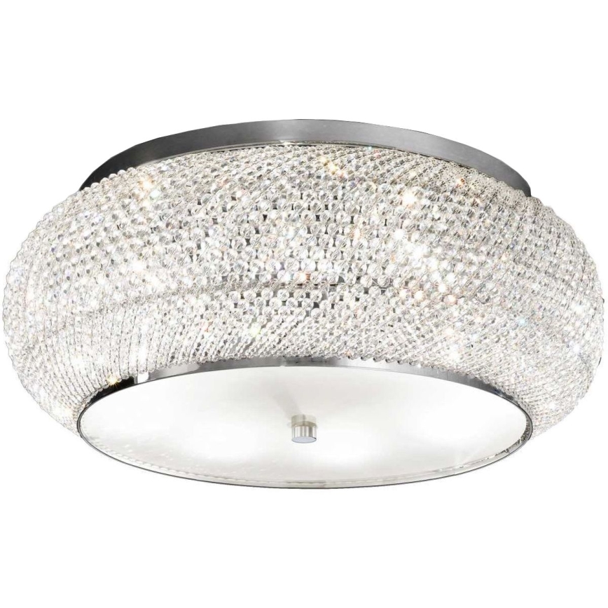 Ideal Lux - Хрустальный потолочный светильник PASHA 10xE14/40W/230V диаметр 55 блестящий хром