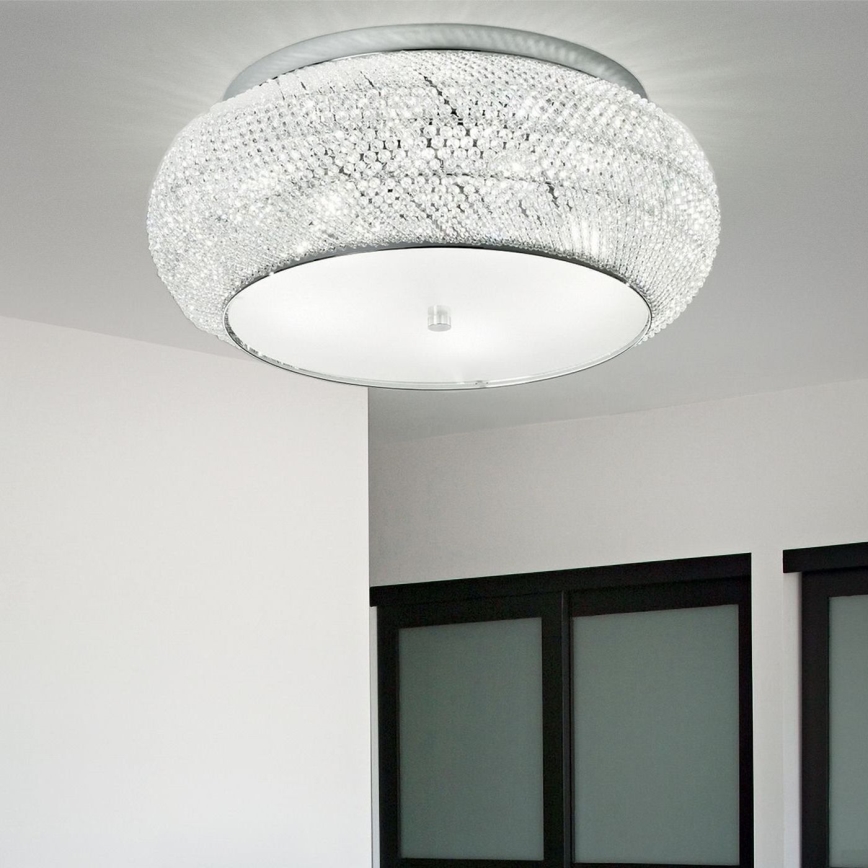 Ideal Lux - Хрустальный потолочный светильник PASHA 14xE14/40W/230V диаметр 65 блестящий хром