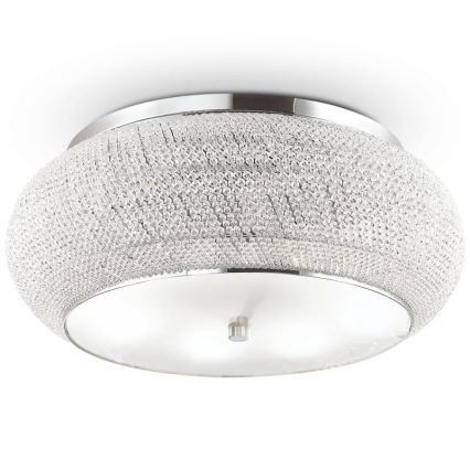 Ideal Lux - Хрустальный потолочный светильник PASHA 14xE14/40W/230V диаметр 65 блестящий хром