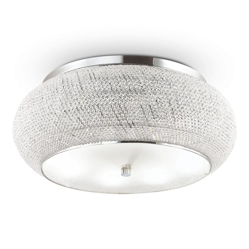 Ideal Lux - Хрустальный потолочный светильник PASHA 14xE14/40W/230V диаметр 65 блестящий хром