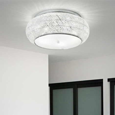 Ideal Lux - Хрустальный потолочный светильник PASHA 10xE14/40W/230V
