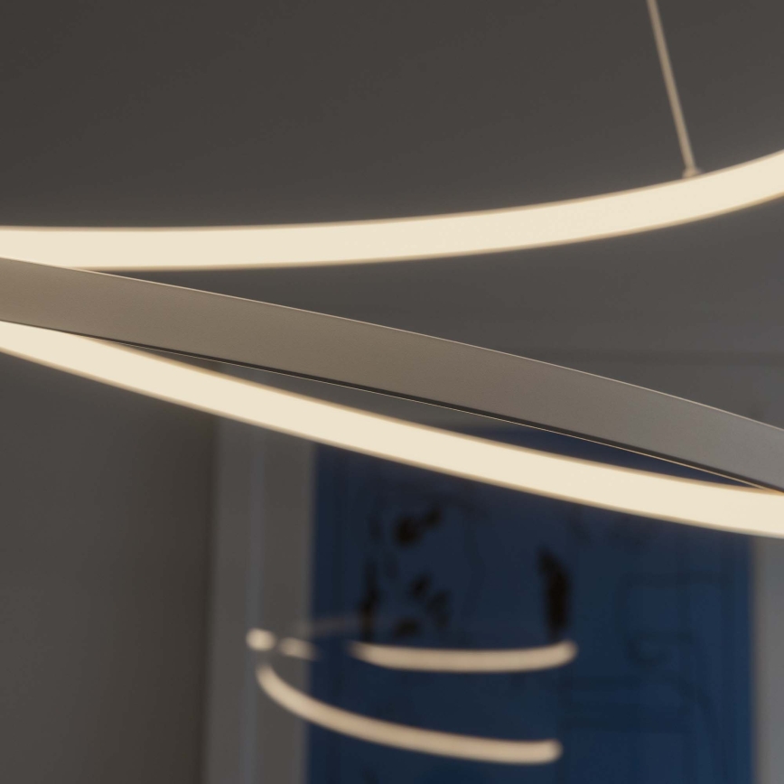 Ideal Lux - диммируемая LED-люстра на тросе OZ LED/55W/230V, диаметр 80 см, CRI 90, белая