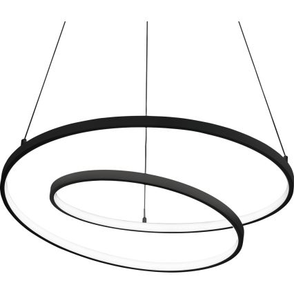 Ideal Lux - LED-люстра с диммером на тросе OZ LED/55W/230V Ø 80 см CRI 90 чёрная