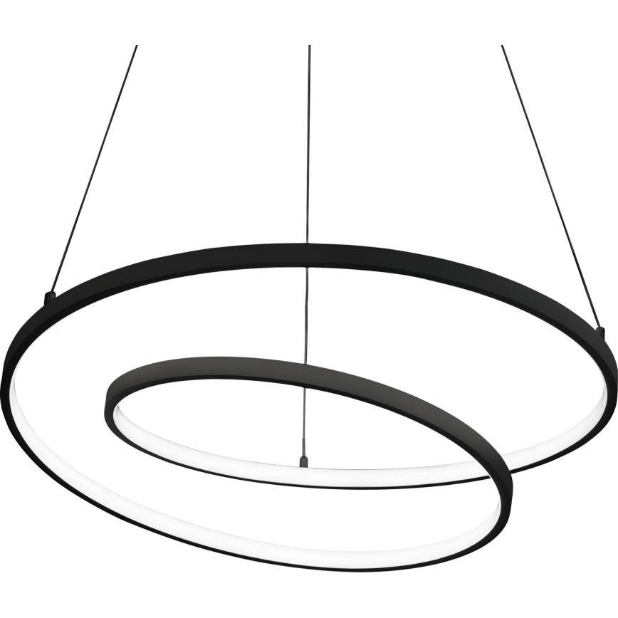 Ideal Lux - LED-люстра с диммером на тросе OZ LED/55W/230V Ø 80 см CRI 90 чёрная
