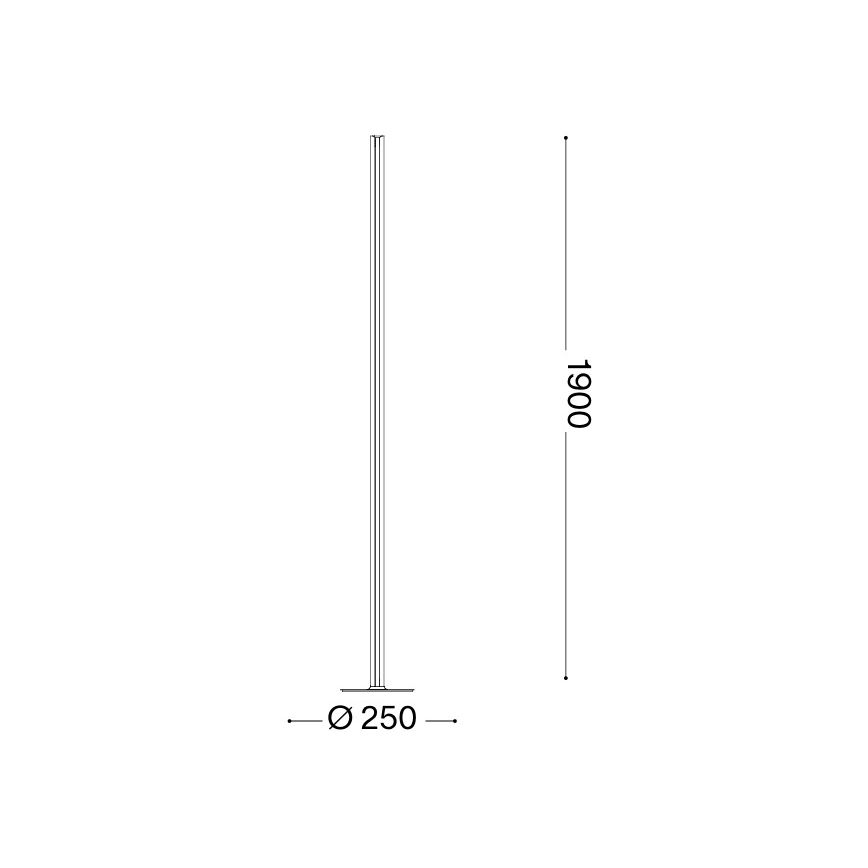 Ideal Lux - Диммируемая напольная лампа DORICA LED/50 Вт/230 В CRI 90 белая