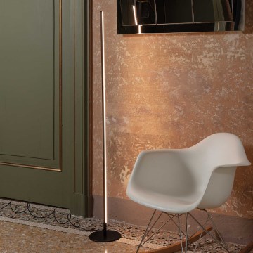 Ideal Lux - диммируемая напольная лампа YOKO LED/16W/230V CRI 90 černá