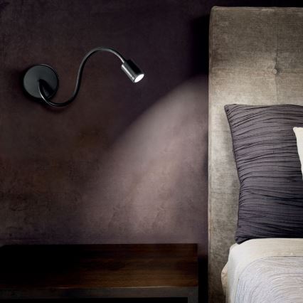 Ideal Lux - Гнучка світлодіодна лампа FOCUS LED/4W/230V CRI 90 чорна