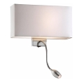 Ideal Lux - Гнучкий настінний світильник HOTEL 1xE27/60W + LED/1,5W/230V
