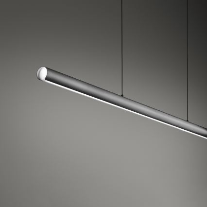 Ideal Lux - Диммируемая люстра на тросе DORICA LED/35 Вт/230 В CRI 90 140 см серая