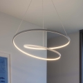 Ideal Lux - LED-димована люстра на тросі OZ LED/55W/230V, діаметр 80 см, CRI 90, біла