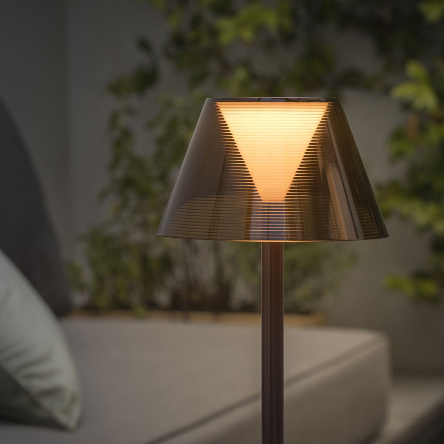 Ideal Lux - Світлодіодна димована сенсорна лампа LOLITA LED/2,8W/5V 2200 mAh IP54 коричнева