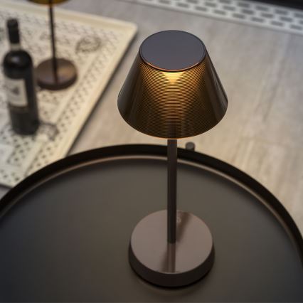 Ideal Lux - Світлодіодна димована сенсорна лампа LOLITA LED/2,8W/5V 2200 mAh IP54 коричнева