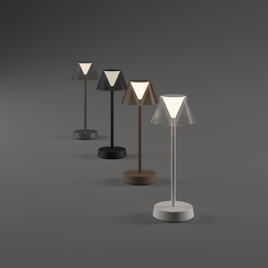 Ideal Lux - Світлодіодна димована сенсорна лампа LOLITA LED/2,8W/5V 2200 mAh IP54 коричнева