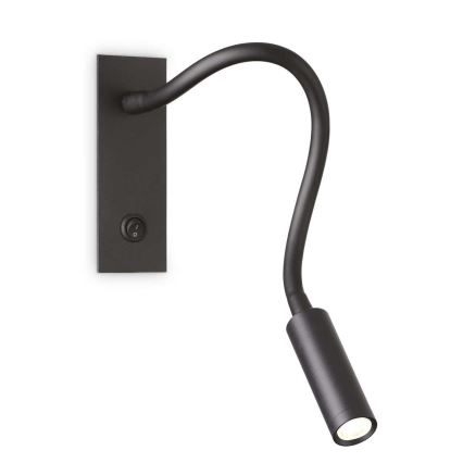 Ideal Lux - Гнучка світлодіодна лампа IO LED/3W/230V CRI 90 чорна