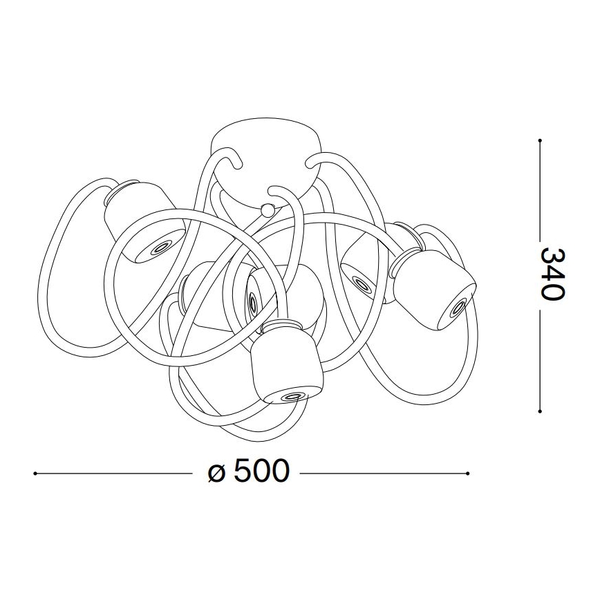 Ideal Lux - LED Гнучка пристельова люстра OCTOPUS 6xG9/3W/230V барвиста