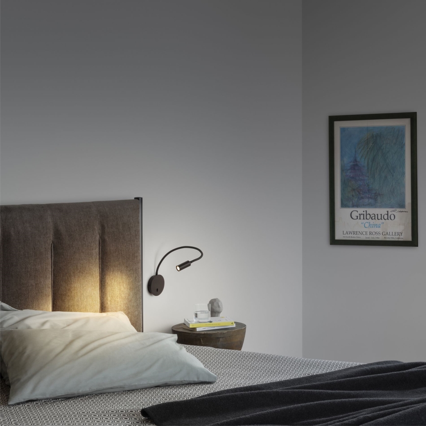 Ideal Lux - LED Гнучка лампа FOCUS LED/3,5W/230V CRI 90 чорний