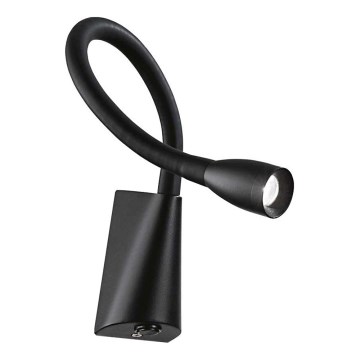 Ideal Lux - LED Гнучка лампа GOOSE LED/3W/230V CRI 90 чорний