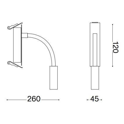 Ideal Lux - LED Гнучка лампа IO LED/3W/230V CRI 90 чорний