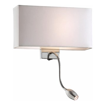 Ideal Lux - LED Гнучка настінна лампа HOTEL 1xE27/60W + LED/1,5W/230V