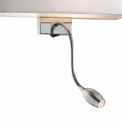 Ideal Lux - LED Гнучка настінна лампа HOTEL 1xE27/60W + LED/1,5W/230V