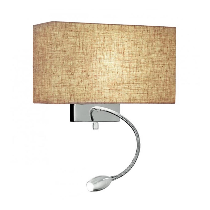 Ideal Lux - LED Гнучка настінна лампа HOTEL 1xE27/60W + LED/1,5W/230V