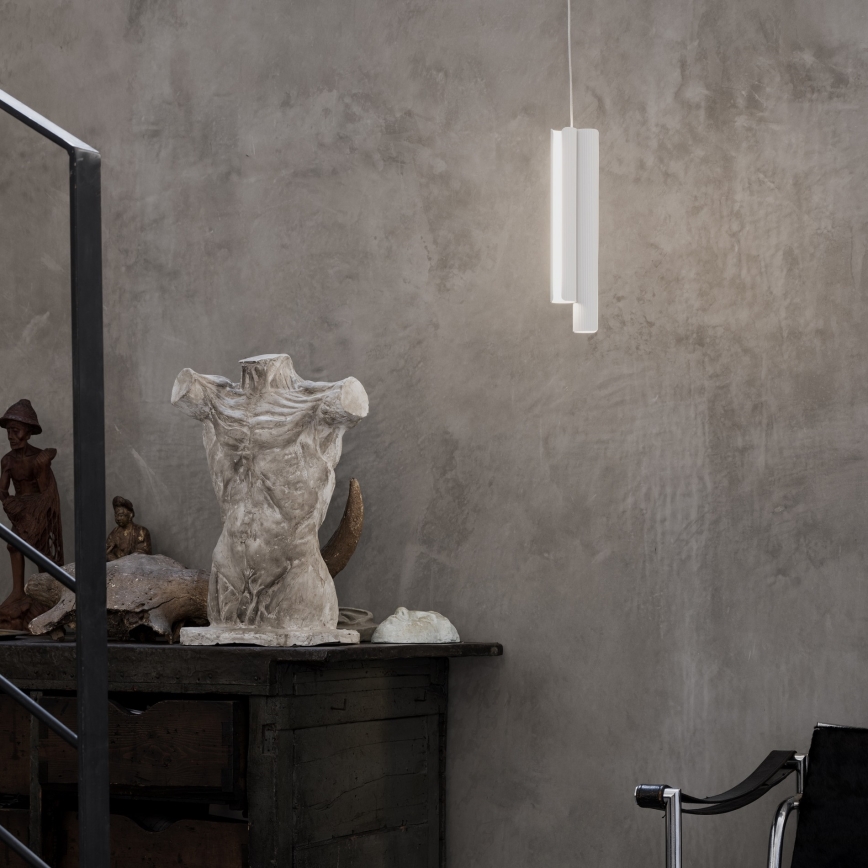 Ideal Lux - світлодіодна люстра на тросі з регульованою яскравістю DORICA 3xLED/9W/230V CRI 90 діам. 9,5 см біла