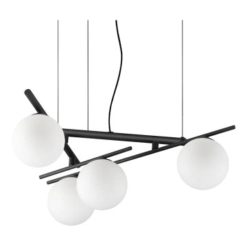 Ideal Lux - LED-люстра на тросе ATLAS 4xG9/3W/230V чёрная
