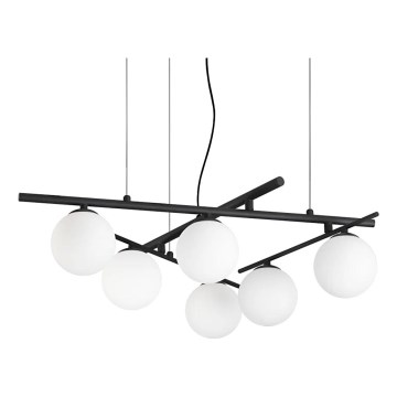 Ideal Lux - LED-люстра на тросе ATLAS 6xG9/3W/230V чёрная