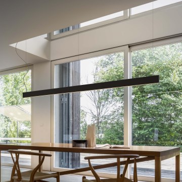 Ideal Lux - LED люстра на тросе LINUS LED/32W/230V 4000K CRI 90 120 cm черная