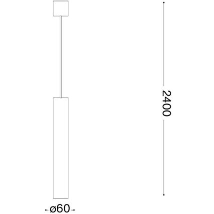 Ideal Lux - LED-люстра на тросе LOOK 1xGU10/7W/230V CRI 90 диам. 6 см глянцевый хром