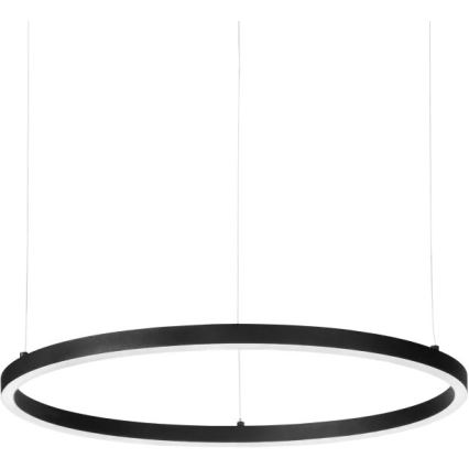 Ideal Lux - светодиодная люстра на тросе ORACLE SLIM LED/29Вт/230В 2700K CRI 90, диаметр 50 см, чёрная